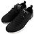 Chanel Steppbare Strick-Sneaker mit Logo Schwarz