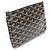 Clutch Sena PM in tela Goyardine nera Nero - vista 3