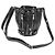 Saint Laurent Piccola borsa a tracolla Rider in pelle di vitello nera con finiture argentate Nero