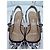 Dior Décolleté slingback bianchi e neri ricamati con tacco medio Bianco - vista 7
