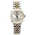 Rolex Orologio Datejust Ultimo Modello Donna Combinazione Indice Argento Certificato