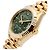 Rolex Datejust Original Diamond Medium Damenuhr aus Gold mit olivgrünem Blumenmotiv - Ansicht 11