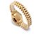 Rolex Datejust Original Diamond Medium Damenuhr aus Gold mit olivgrünem Blumenmotiv - Ansicht 17