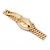 Rolex Datejust Original Diamond Medium Damenuhr aus Gold mit olivgrünem Blumenmotiv - Ansicht 19