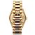 Rolex Datejust Original Diamond Medium Damenuhr aus Gold mit olivgrünem Blumenmotiv - Ansicht 8