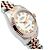 Rolex Orologio Datejust da donna con quadrante bianco, numeri romani e combinazione rosa - vista 11