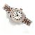 Rolex Orologio Datejust da donna con quadrante bianco, numeri romani e combinazione rosa - vista 20