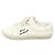 Saint Laurent Sneakers low top classiche in cotone bianco crema - vista 3