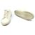 Saint Laurent Sneakers low top classiche in cotone bianco crema - vista 5