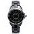 Chanel Orologio in ceramica nera Original Diamond Medium da donna Nero