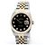 Rolex Datejust Men's Combination Watch Black Dial After Setting Ten Points - Ansicht 8