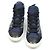 Chanel Sneakers high-top da donna blu navy con logo CC e perle