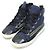 Chanel Sneakers high-top da donna blu navy con logo CC e perle - vista 2