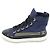 Chanel Sneakers high-top da donna blu navy con logo CC e perle - vista 3
