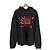 Maison Martin Margiela Oversized-Kapuzenpullover für Herren mit Taping Number Logo Schwarz Rot - Ansicht 4
