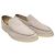 Loro Piana Mocassin de travail d'été en daim beige classique