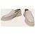 Loro Piana Mocassin de travail d'été en daim beige classique - vue 3