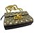 Gucci Borsa a Spalla Supreme Padlock Small Chain Marrone - vista 5