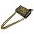 Gucci Borsa a Spalla Supreme Padlock Small Chain Marrone - vista 6