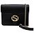 Gucci Borsa a tracolla con catena intrecciata Nera Nero