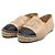 Chanel Espadrilles da donna in pelle di agnello bicolore con logo CC Marrone - vista 3