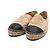 Chanel Espadrilles da donna in pelle di agnello bicolore con logo CC Marrone - vista 5