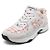 Chanel Sneaker da donna in tweed rosa e scamosciato con logo CC della stagione - vista 2