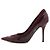 Dior Burgunderfarbene Wildleder-Pumps mit CD-Logo in Lack Damenschuhe Rot