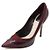 Dior Burgunderfarbene Wildleder-Pumps mit CD-Logo in Lack Damenschuhe Rot - Ansicht 2