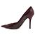 Dior Burgunderfarbene Wildleder-Pumps mit CD-Logo in Lack Damenschuhe Rot - Ansicht 4