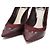 Dior Burgunderfarbene Wildleder-Pumps mit CD-Logo in Lack Damenschuhe Rot - Ansicht 5