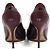 Dior Burgunderfarbene Wildleder-Pumps mit CD-Logo in Lack Damenschuhe Rot - Ansicht 6