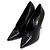 Saint Laurent Décolleté Teddy Stiletto in pelle nera da donna - vista 3