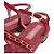 Chanel Sandali da donna in camoscio rosso con tracolla a catena dorata - vista 5