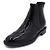 Saint Laurent Stivaletti Chelsea da uomo in pelle vernice nera Army - vista 2