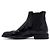 Saint Laurent Stivaletti Chelsea da uomo in pelle vernice nera Army - vista 4