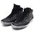 Jimmy Choo Sneakers high-top in pelle di vitello nera con multi-borchie - vista 3