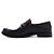 Valentino Mocassini Rockstud Garavani da uomo in pelle nera - vista 4