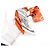 Hermès Eperon d'Or Bandana Gris Perle Blanc Silk Twilly Scarf Weiß - Ansicht 6