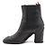 Thom Browne Stivaletti Chelsea da donna in pelle nera con dettagli wingtip Nero - vista 4