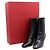 Valentino Botas de cuero negro para mujer - vista 7