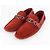 Louis Vuitton Mocassino Hockenheim in scamosciato rosso
