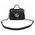 Gucci Mini borsa a tracolla con patta in pelle matelassé GG Marmont nera Nero - vista 2