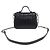 Gucci Mini borsa a tracolla con patta in pelle matelassé GG Marmont nera Nero - vista 3