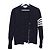 Thom Browne Cardigan de algodão Milano clássico com decote em V Azul