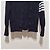 Thom Browne Cardigan de algodão Milano clássico com decote em V Azul - vista 5