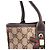 Gucci Sac cabas et sac à bandoulière en toile GG avec logo ruban Marron - vue 13