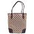Gucci Sac cabas et sac à bandoulière en toile GG avec logo ruban Marron - vue 3