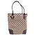 Gucci Sac cabas et sac à bandoulière en toile GG avec logo ruban Marron - vue 9