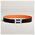 Hermès Reversible Belt Black/Orange Silver Matte - view 9